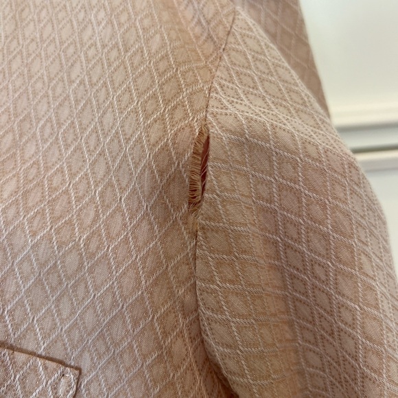 Vintage Butterfly collar Kent Collection by Arrow Beige Shirt - Picture 4 of 5